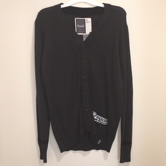 Men’s Oregon Ducks Button Up Cardigan NWT S - Picture 2 of 4